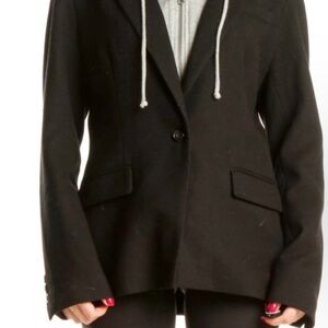 Cynthia Rowley Black Blazer Peacoat Size L